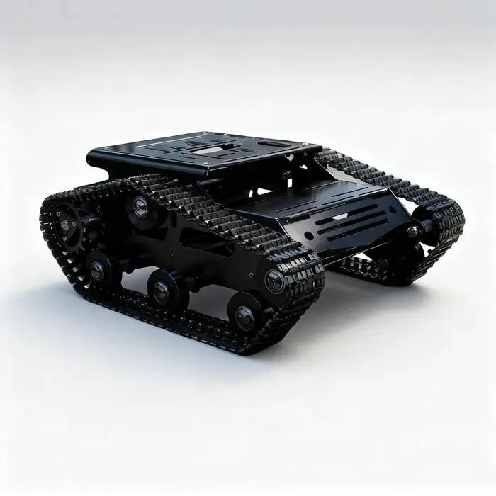 Chassis de Voiture Robot Intelligent en Alliage d'Aluminium Plateforme Spacieuse Moteurs 2WD Compatible avec Arduino Raspberry Pi Kit de Bricolage Robot Telecommande Occasions Speciales