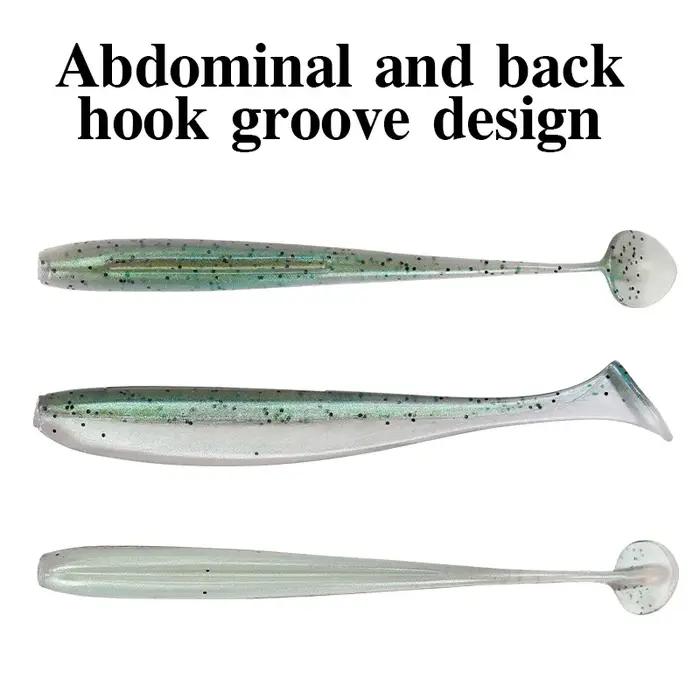 TSURINOYA nouvelle taille 100mm 120mm T queue ver leurres souples facile Shiner artificiel doux appâ