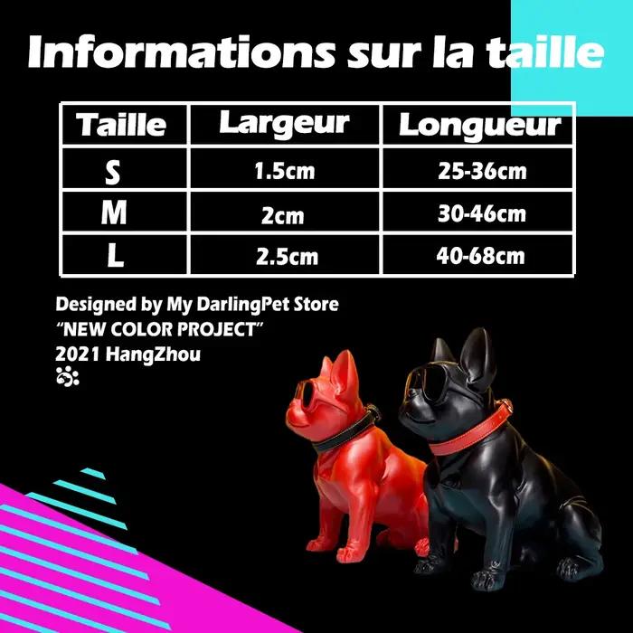 Collier personnalisé en nylon de luxe pour chiens de toutes races et tailles avec plaque gravée pour identité
