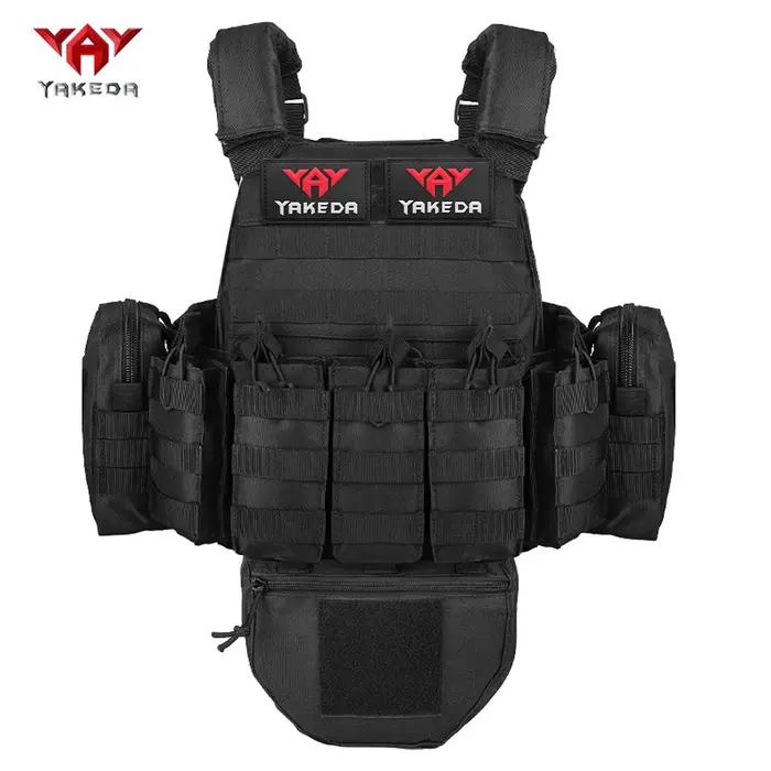 Gilet de chasse multifonctionnel YAKEDA avec plusieurs poches pour équipement, détachable et réassem