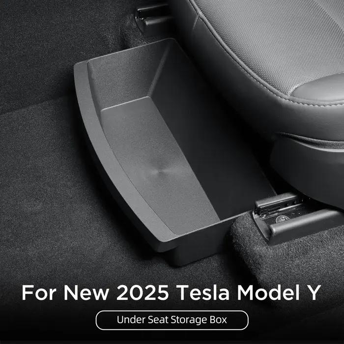 Boîte de rangement sous le siège pour Tesla modèle Y Juniper 2025, bacs organisateurs de Console cen