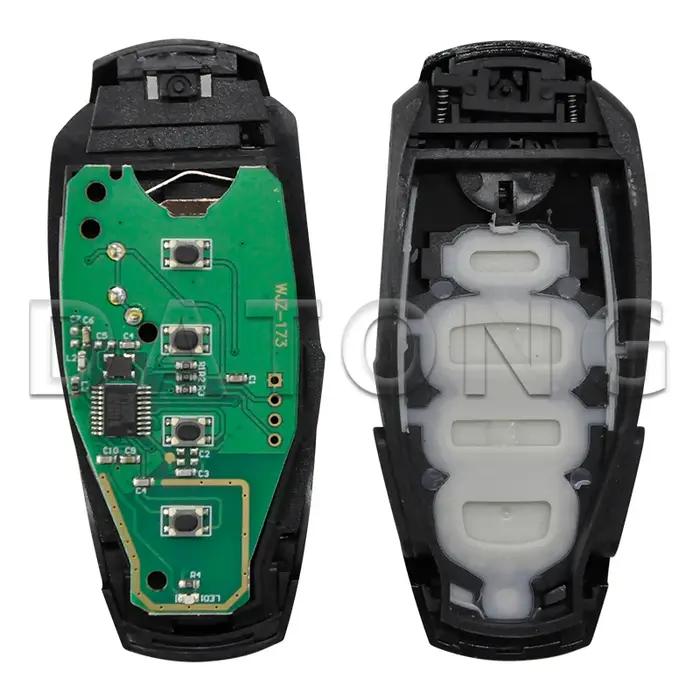 Datong World-Clé Télécommande Intelligente à 3 lèvent, Vierge, Puce pour VW, Volkswagen Touareg, 315