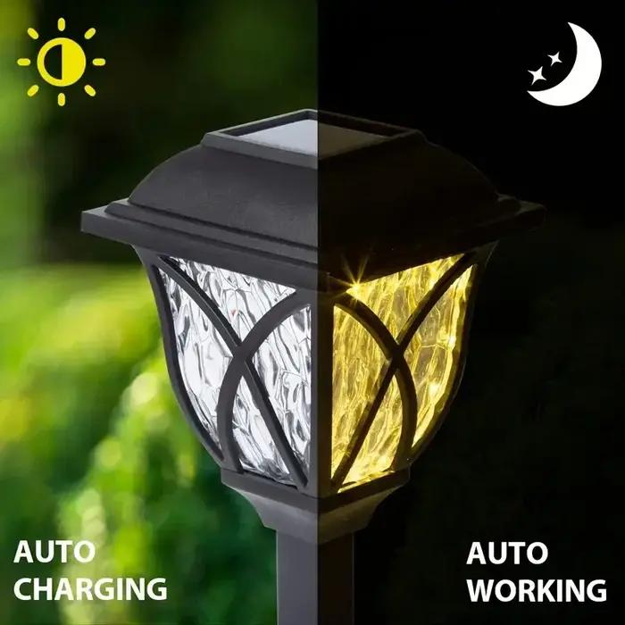 Paquet de 1 à 10 lumières solaires de cour lumières de pelouse lumineuses lumières de voie solaire L