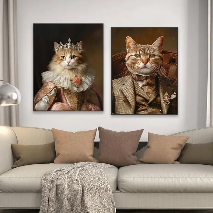 Affiche de Portrait d'animal de compagnie royal personnalisée