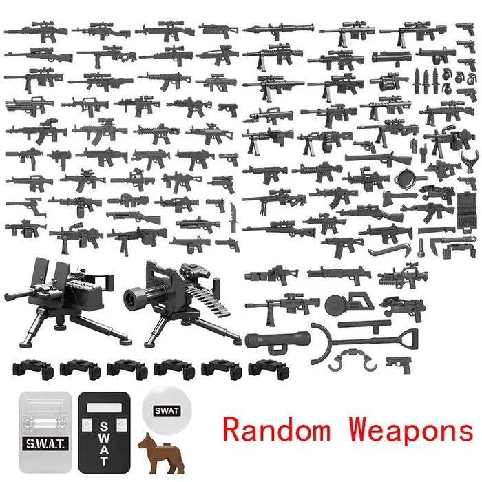 Armes de soldat des forces spéciales militaires SWAT, véhicule blindé, figurine d'action, modèle de véhicule, bloc de construction, jouet pour enfants