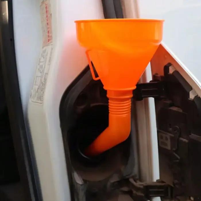 Entonnoir de ravitaillement avec filtre pour essence et huile moteur pour moto et voiture outil de remplissage pour réparation automobile longue embouchure robuste et précise