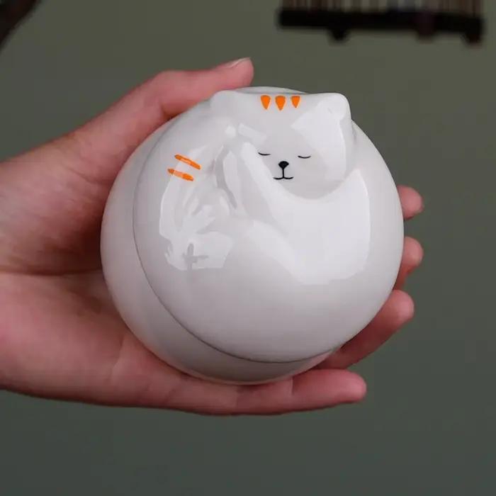 Urne funéraire miniature en céramique pour animaux de compagnie