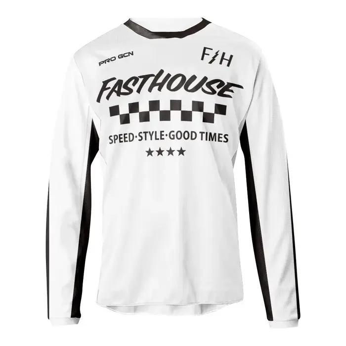 Maillot de cyclisme respirant à manches longues pour homme, chemise de course, séchage rapide, VTT,