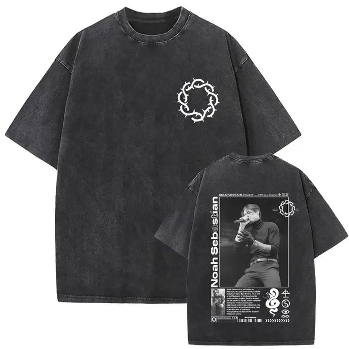 T-shirt graphique vintage délavé Bad Omens Do You Feel Love Tour 2026 pour hommes et femmes
