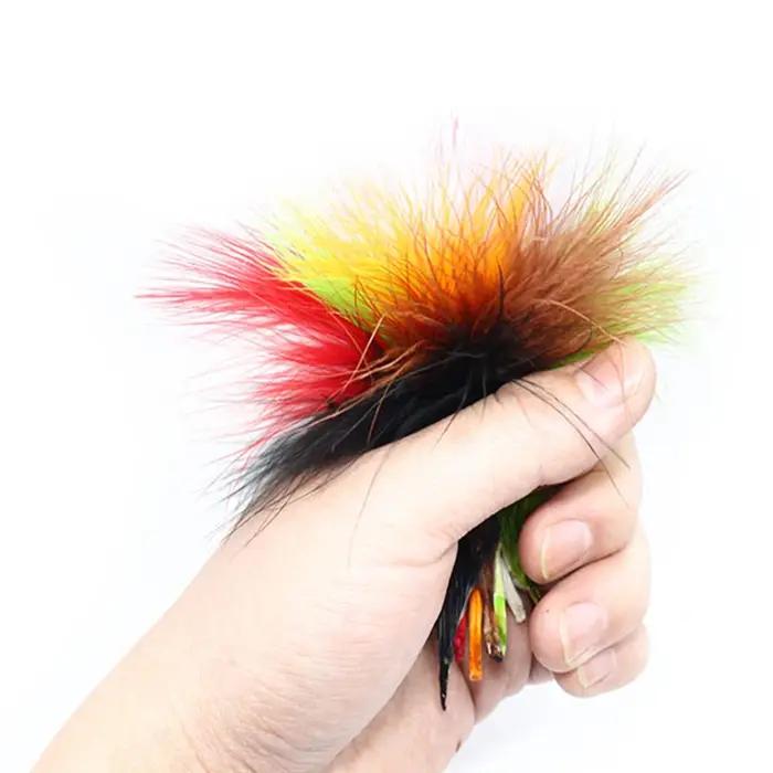 Plumes de liaison de mouche en marabout de dinde, 20 plumes sélectionnées, pour bogue wool, banderol