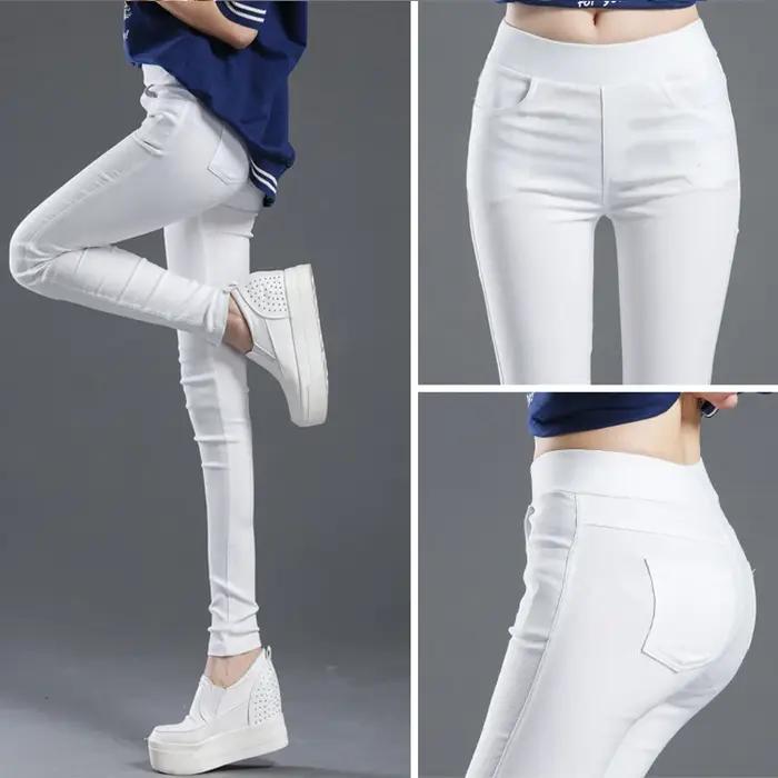 Femmes été élastique décontracté Stretch maigre Leggings mince crayon pantalon