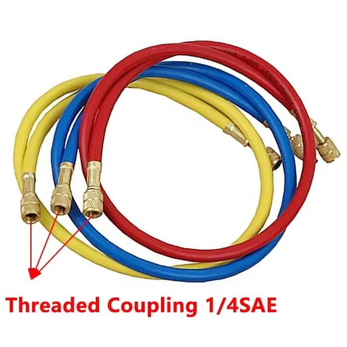 Jeu de tuyaux de chargement de réfrigérant, 3M/118 pouces, 3 pièces (2500 ~ 500) PSI AC, convient à