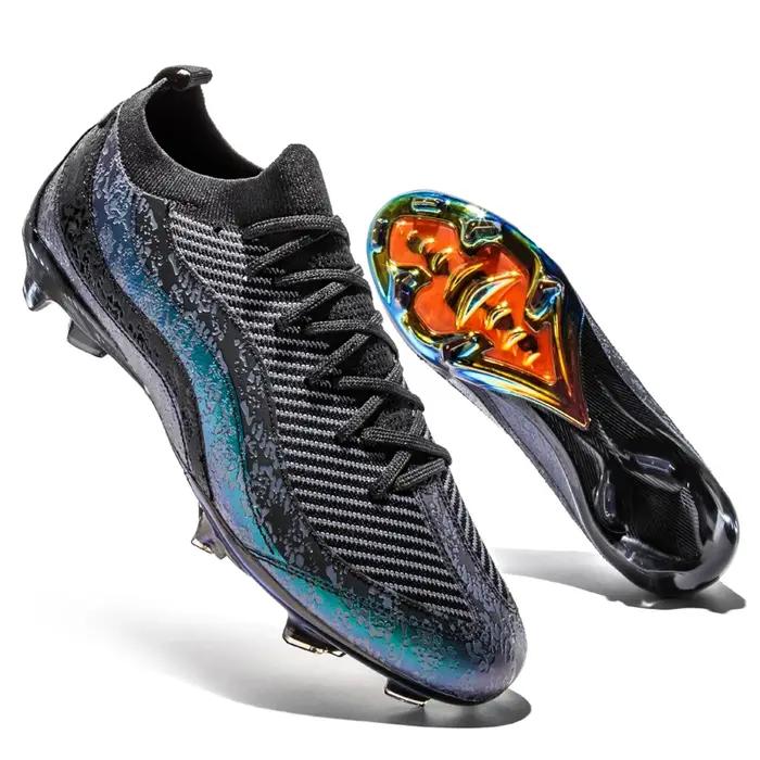 Chaussures de football professionnelles pour hommes TF/FG – Crampons de qualité pour terrain de football, entraînement sur gazon, antidérapants pour intérieur 2026