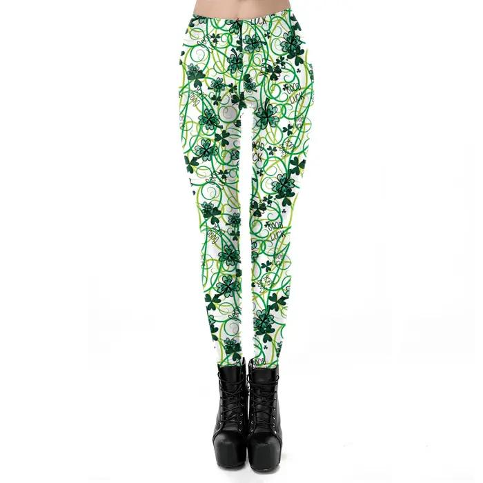 VIP FASHION Pantalon de style festival de la Saint-Patrick pour femme