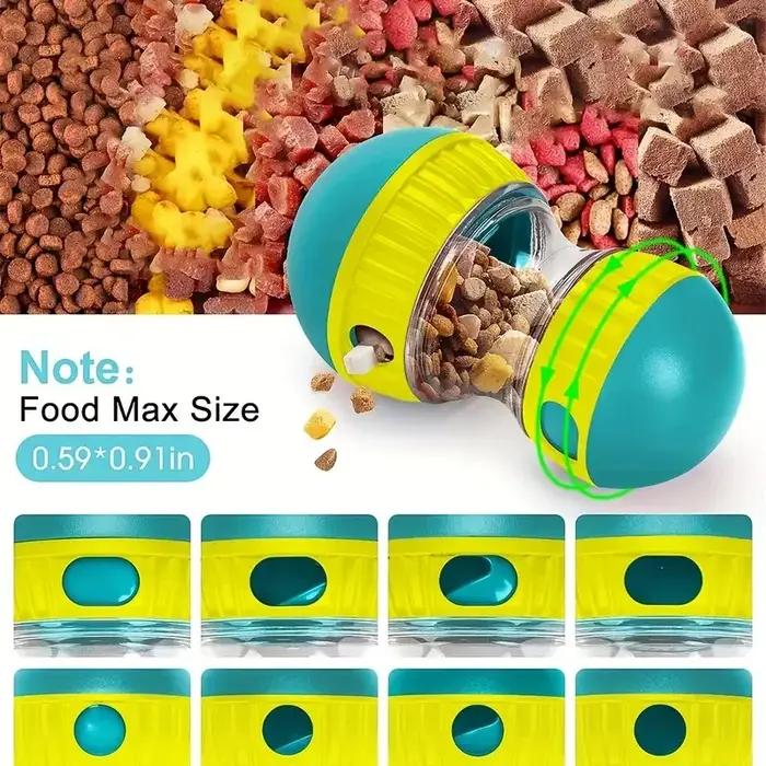 Jouet distributeur interactif de friandises pour chien, adapté à tous les types de mangeoires lentes, jouets pour animaux de compagnie en plastique, apportant amusement et alimentation saine