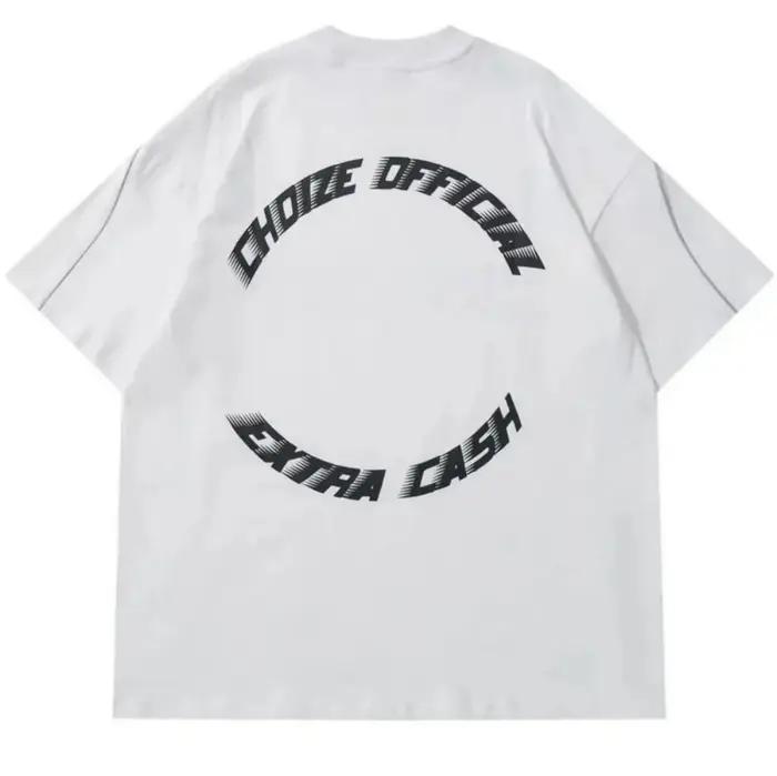 T-shirt col rond en polyester micro élastique respirant pour hommes, à la mode, 69 lettres imprimées