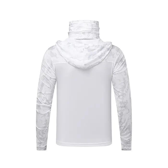 T-shirts d'été Ultra-fins Protection solaire maille légère Patchwork Camouflage soie glacée sport él