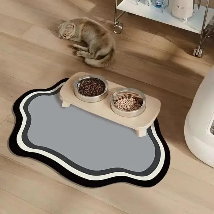 Tapis d'alimentation en terre de diatomée pour animaux de compagnie