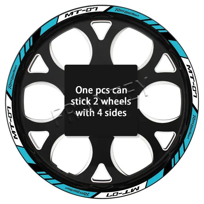 Autocollant réfléchissant pour roue de moto
