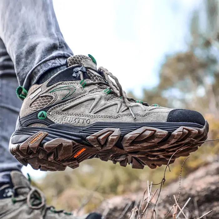 HUMTTO baskets imperméables pour hommes chaussures de randonnée en cuir bottes de Trekking femmes Ca