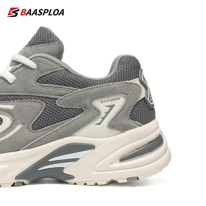 Baasploa-Chaussures de course légères en maille pour hommes, chaussures de sport décontractées, resp