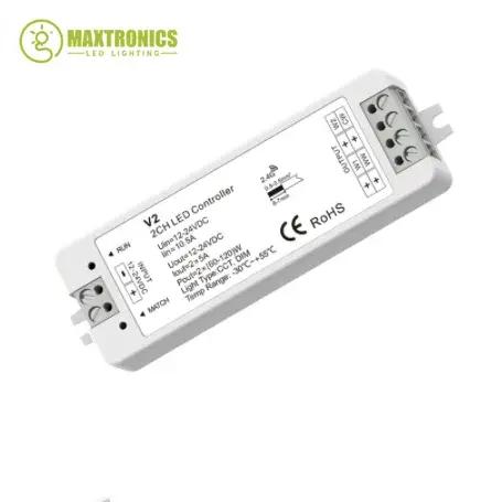 DC12-24V V1 V2 couleur unique CCT LED variateur V3 VP V5-M RGBW RGB + CCT RGB contrôleur 12V CV RF 2