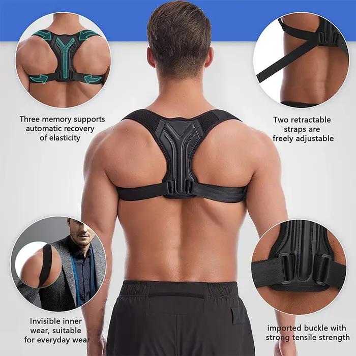 Correcteur de Posture du dos, Corset, clavicule, colonne vertébrale, ceinture de soutien réglable, s