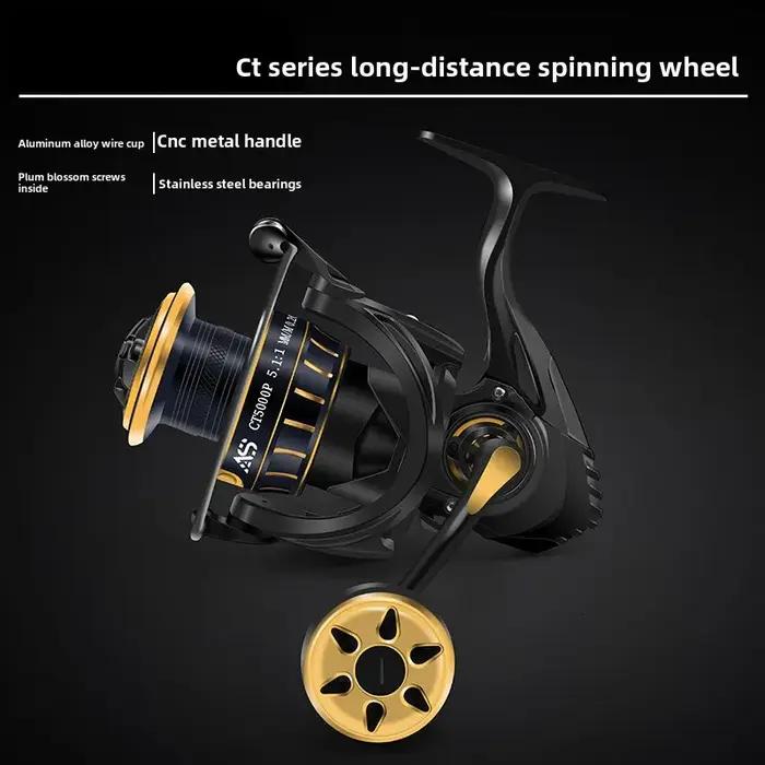 Hunter et pêche roi microobjet roue rotative entièrement en métal Taurus CT lancer lointain goutte d'eau