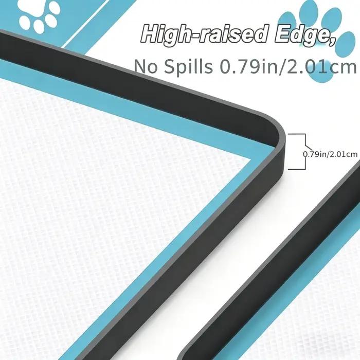 Support pour tapis de propreté pour chien avec bords surélevés