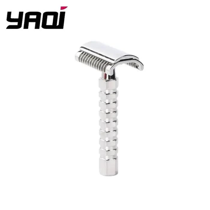 Yaqi Duomo rasoir de sécurité en acier inoxydable avec une écart de lame de 0.70MM longueur de poignée de 80mm fournir