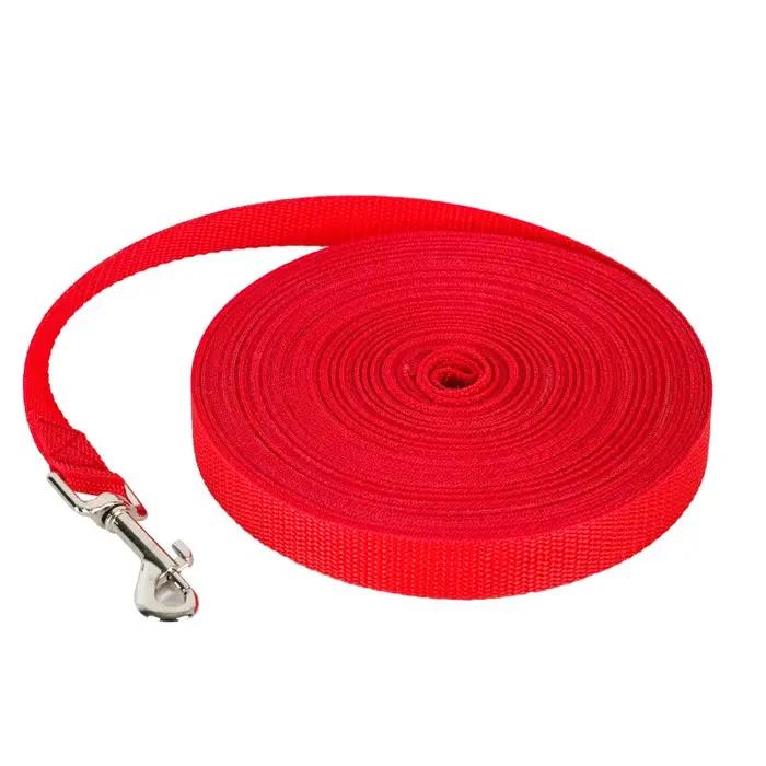 Laisse en nylon personnalisable pour chiens de toutes tailles et saisons avec crochets métalliques rotatifs pour promenades quotidiennes et randonnées