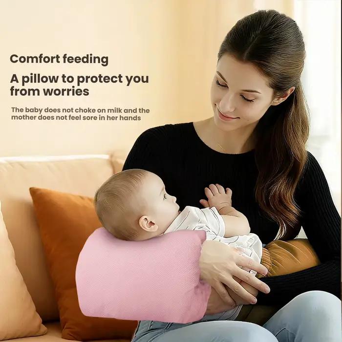 Oreiller d'allaitement doux et en peluche pour bébé, avec bras chauds, parfait pour l'allaitement pe