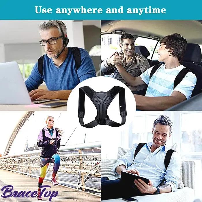 Ceinture correctrice de Posture réglable pour le dos et les épaules, soutien de la colonne vertébral