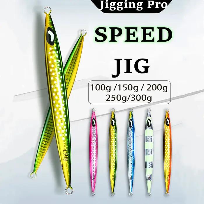 JIGGING PRO 100g 150g 200g 250g 300g Jigs métalliques pour eau salée, leurres de pêche en haute mer,