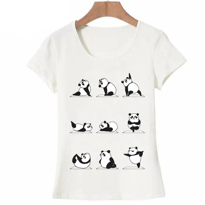 T-shirt femme style décontracté motifs chiens doux pour yoga zen et sorties toute lannée