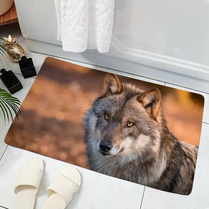 Motif imprimé chien animal loup non ald absorbant