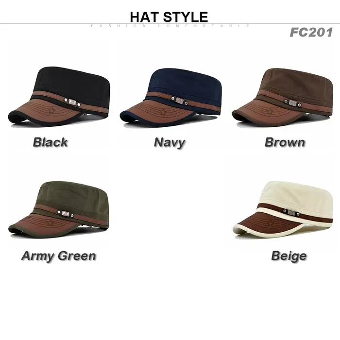 Chapeau de cadet décontracté unisexe polyester réglable pour hommes et femmes pour toutes les saisons et occasions extérieures
