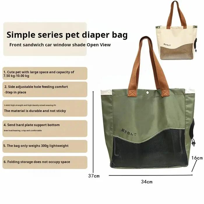 Sac de transport respirant pour animaux de compagnie, sac à main, sac à bandoulière, pour chiens et chats de petite et moyenne taille, en toile Oxford, portable, pour voyages en plein air, accessoires