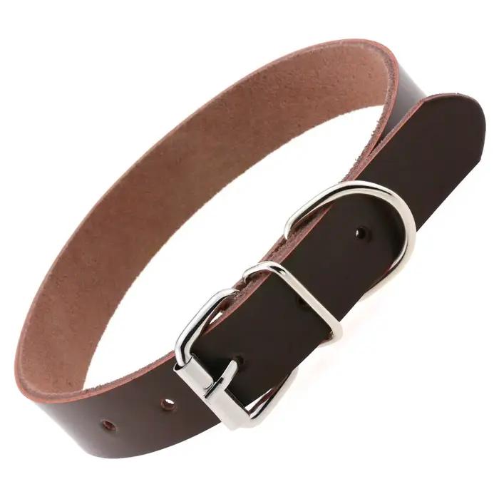 Collier pour chien réglable multi-tailles en cuir