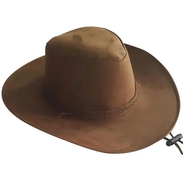 Chapeau de cowboy occidental pour hommes, casquette mongole, grand bord, gentleman, cadeaux de jazz,