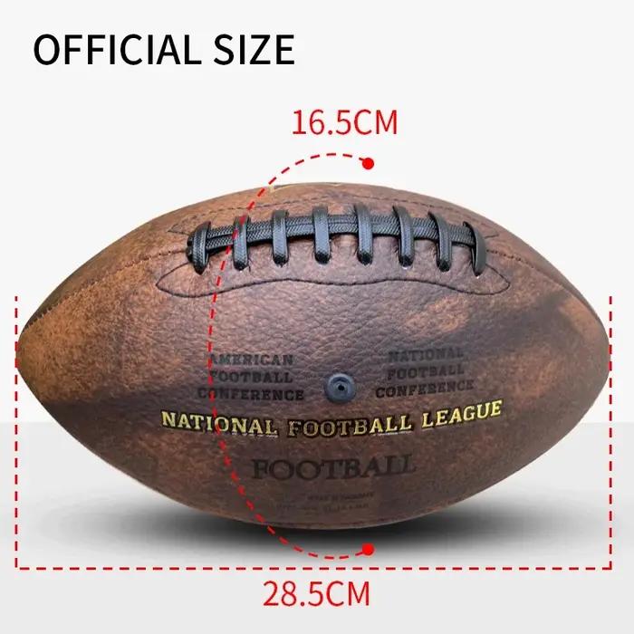 Taille balle officielle Football américain RugbyBall résistance Footbll entraînement pratique sport