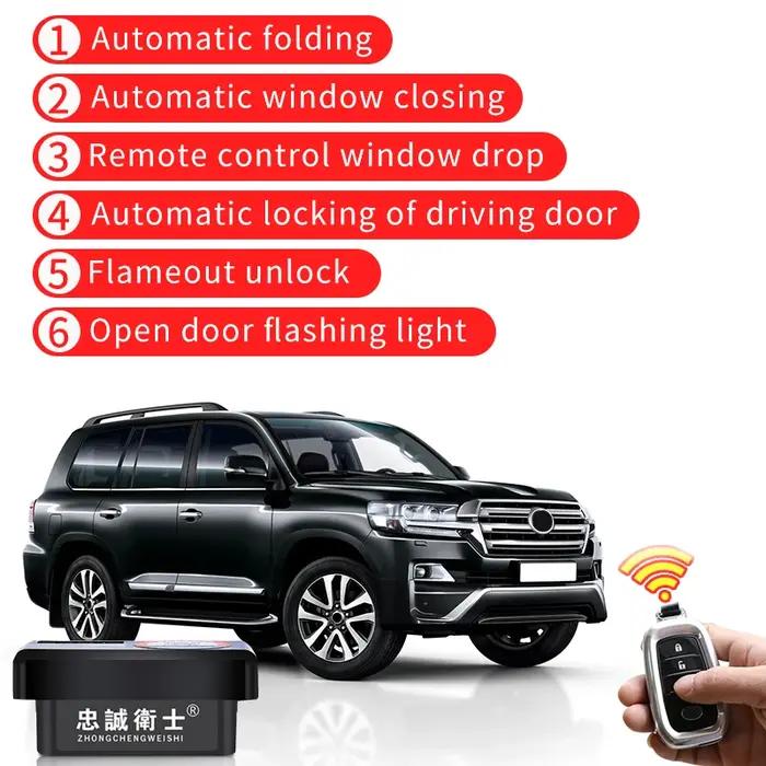 Rétroviseur repliable pour Toyota Land Cruiser 200 LC200, fermeture automatique des fenêtres, verrou