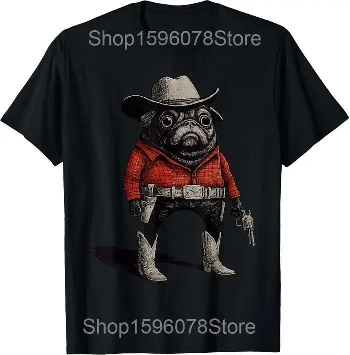 Drôle carlin chien papa graphique t-shirts hommes femmes pur coton Humor Streetwear t-shirt à manches courtes unisexe vêtements amples