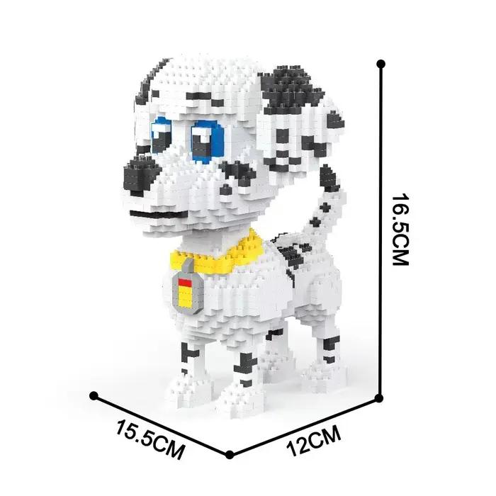 Décoration intérieure miniature teckel modèle compagnon de jeu animaux de compagnie micro-blocs construction puzzle éducatif cadeau fille ornement do it yourself