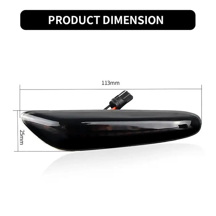Répéteur dynamique, marqueur latéral, indicateur de miroir, clignotant coulant, pour BMW E60 E90 E91