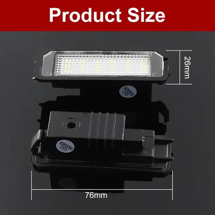 Kit d'éclairage de plaque de planificateur de numéro à LED blanche, lumière automatique Canbus, styl