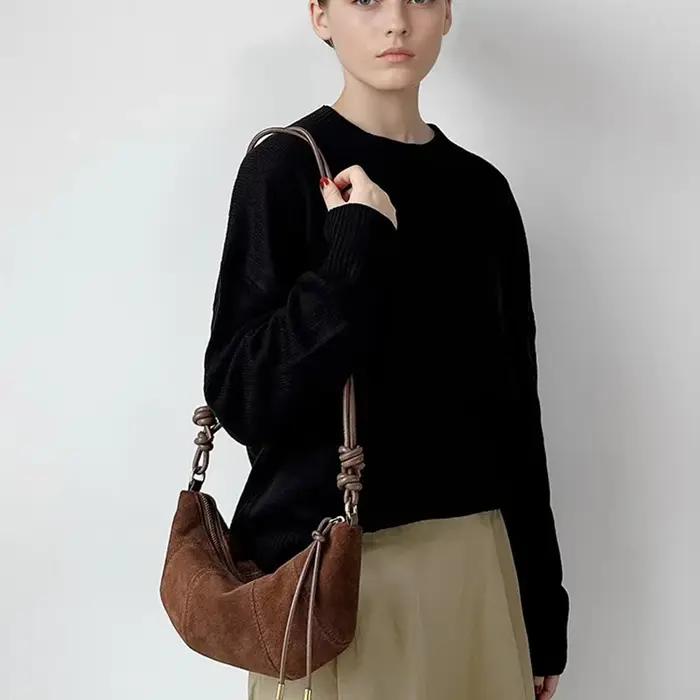 Sac à main en cuir de vachette véritable pour femme, sac à bandoulière pour femme, designer de luxe,