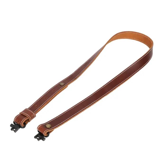 Sangle de fusil de chasse en cuir de buffle Tourbon réglable pour hommes occasions de chasse confortables et durables