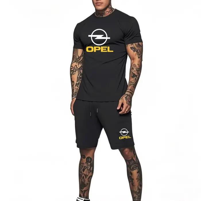 Ensemble 2 pièces OPEL : T-shirt col rond et short pour hommes
