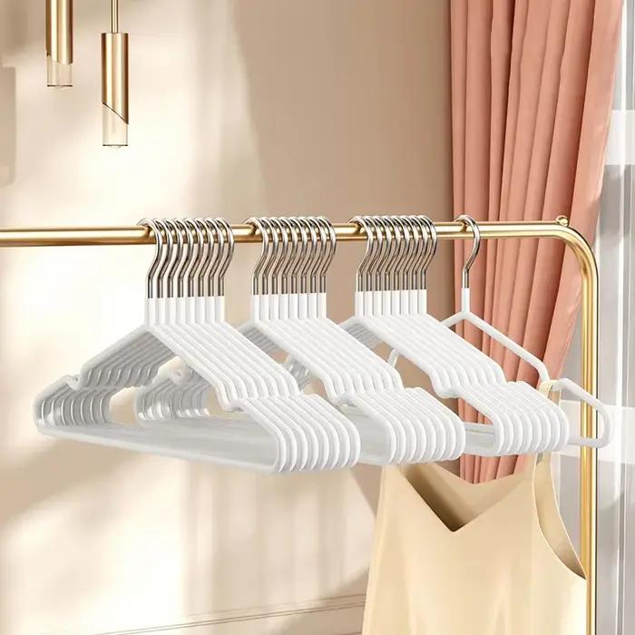 Cintres en métal antidérapants sans trace pour chambre à coucher organisation dressing gain de place durable élégants à offrir occasions spéciales